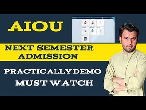 AIOU CMS Portal Complete Guide | Upcoming Semester Admission, Fail Code & Re-Appear (FER)