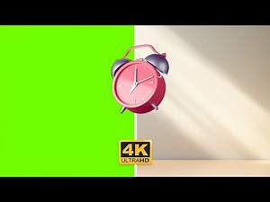 Alarm Ringing Clock VFX Green Screen 4K | Chromatic Cinema