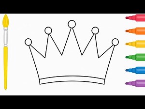 How to Draw a Crown 👑 | Easy Crown Drawing for Kids | Step-by-Step Drawing Tutorial
