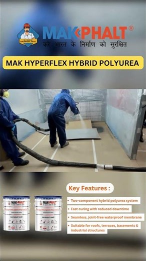 MAK HYPERFLEX HYBRID POLYUREA | Advanced Waterproofing Coating in Action
