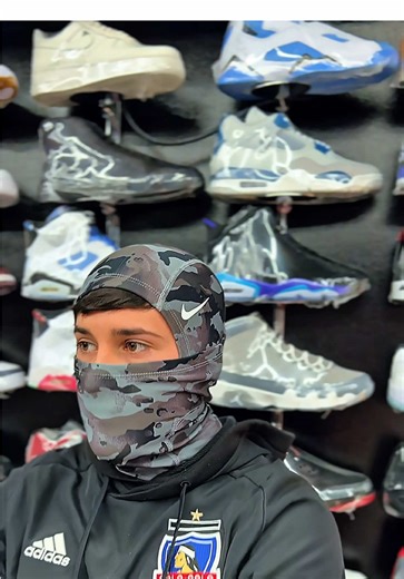 Nike Grey Camo Ski Mask: Style and Humor Combined