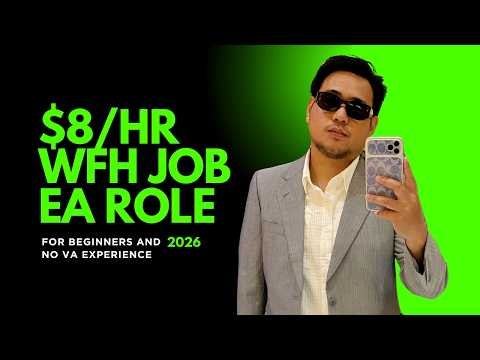 WFH HIRING 2026 $8 PER HOUR EA ROLE - FOR BEGINNERS AND NO EXPERIENCE 2026 | KUYA RENEBOY