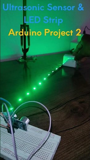 Making Magic with Easy Arduino Project using LED Strip and Ultrasonic Sensor #diy #arduino
