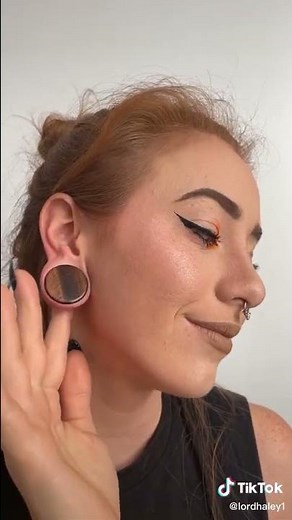 Stone Plugs Ear Gauge Jewelry Try On Haul - Stretched Earlobe Piercing Jewelry - BodyJ4You