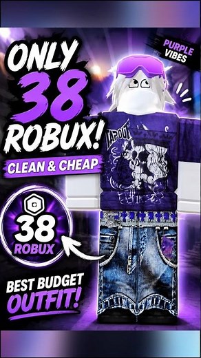 38 Robux Roblox Outfit 2026 💜 Cheap Roblox Avatar Idea!
