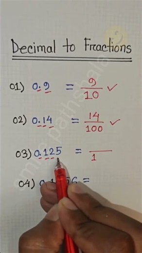 Decimal to Fractions | Convert Decimal into Fraction | Basic Math | Maths Tricks