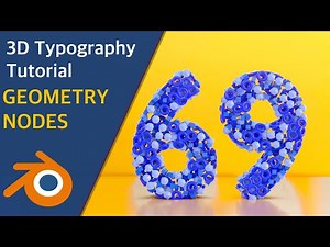 Easy 3D Typography Tutorial Using Geometry Nodes | Blender 2.92