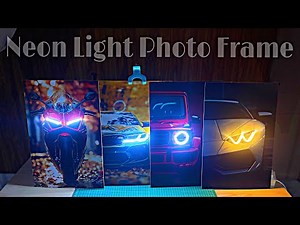 DIY Neon Light Photo Frame | Easy Aesthetic Room Decor Tutorial