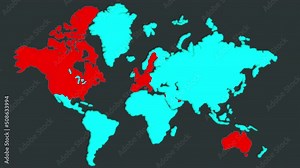 Epidemic 2022 map of monkeypox. . Virus 2022
