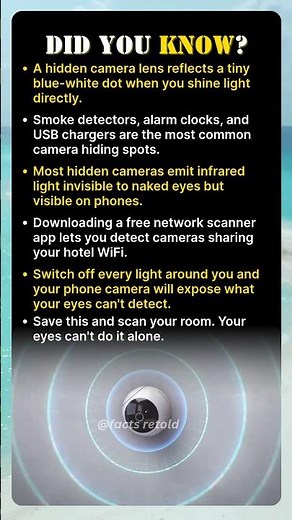 How To Spot Hidden Cameras In Seconds
