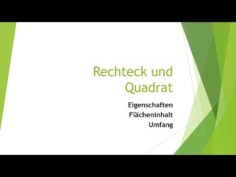 Mathe: Rechteck und Quadrat einfach erklärt