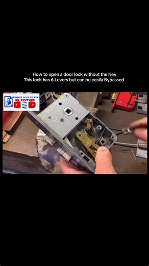 How to open a door lock without the Key. This lock has 6 Levers but can be easily Bypassed