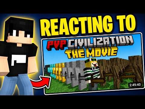 Reacting to Minecraft PVP Civilization (Live Part 1)