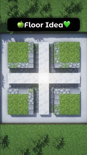 Simple Aesthetic Floor Design Idea In Minecraft! ✨🍏