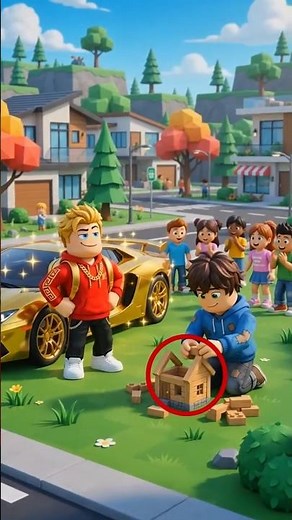 Rich Roblox Kid Laughs at Poor Builder... Then Everything Changes!