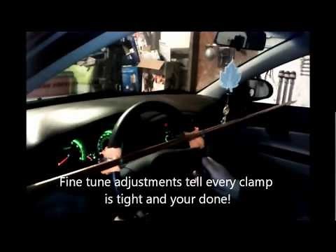 Wheel alignment locking your steering wheel with this home made tool for $12 bucks