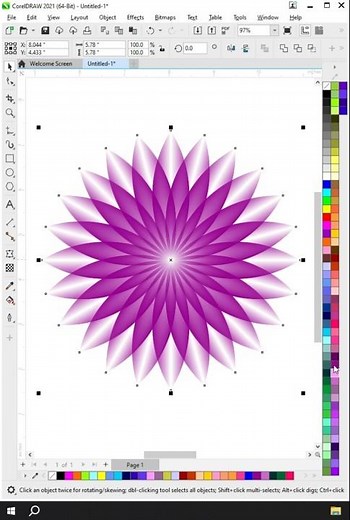 CorelDRAW Art - फूल जैसा Pattern Design ideas For More Tips