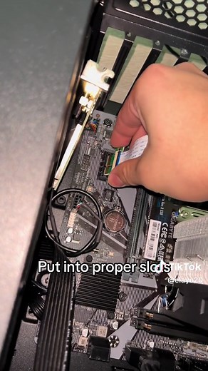 How to fit pcie wifi card into micro atx motherboard and case if GPU is too big. #fyp #gpu #pciewifi #pctipsandtricks #pctips #howto