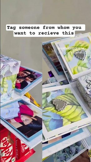 explosion box sneakpeak #gift #handmadewithlove #explosionboxes