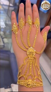 5 Finger Bridal Beautiful Gold Bracelet Model !!