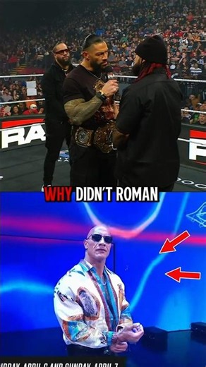 Why Didn’t Roman Reigns Mention The Rock .. #wwe #ytshorts