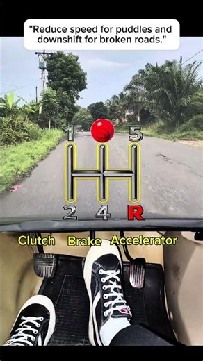Why Must We Reduce Speed for Puddles and Use Lower Gears on Broken Roads? Check the description.