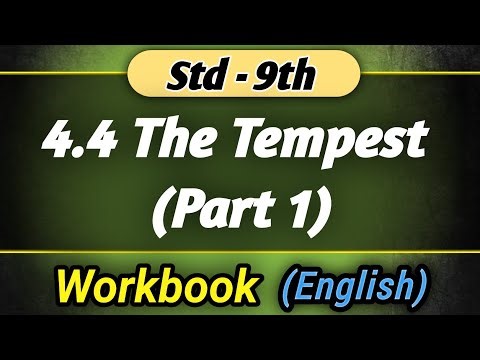 4.4 The Tempest (part 1) Workbook Answers | Class 9 English | Maharashtra Board | Typed Solutions