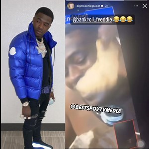 Young Dolph’s artist Big Moochie Grape was on the phone with Bankroll Freddie and Freddie started showing Big Moochie that’s he’s eating great while incarcerated | Best's Point Of View TV