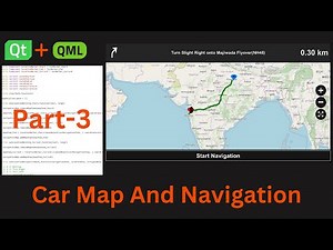 Part-3 | Qt Car HMI | Maps And Navigation System | Qt QML Tutorial