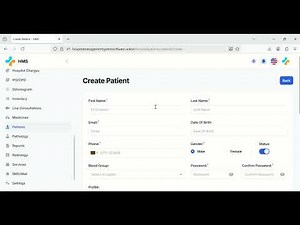 Demo Tutorial 1 for Hospital Management System Software configuration and set up