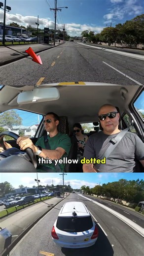 What Is This Yellow Dotted Line? #learn #car #driving #test