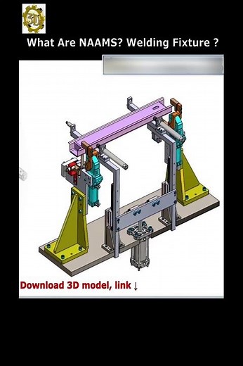 NAAMS, How to design welding fixtures. #shorts , #solidworkstutorial
