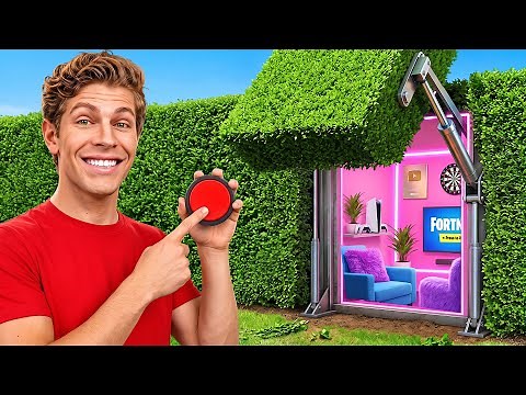 I Built a SECRET Gaming Room in My Backyard!