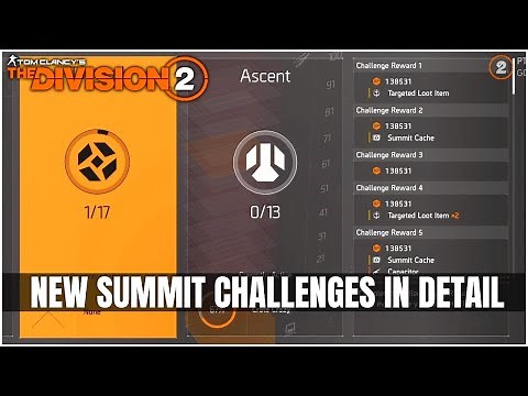 The Division 2 Summit Challenges | All 30 Challenges and How they Work