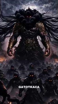 Pertarungan Gatotkaca melawan Akambusa di kurusetra