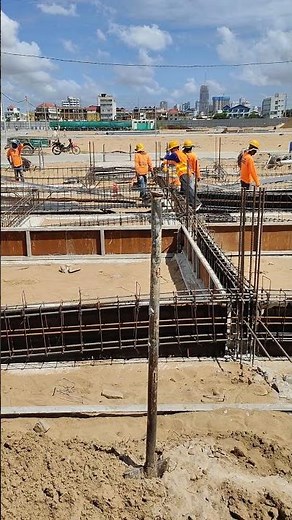 Technical Install beam Formworks by steel plate to cast concrete