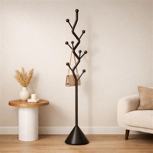 Coat Rack Stand Tree Design Freestanding Metal Coat Hanger Entryway Organizer Modern Hallway Storage Minimalist Home Decor Gift - Etsy