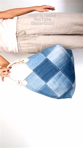 202K views · 2.3K reactions | How to make recycled denim bag | sewing | easy | tutorial� #fblifestyle #online #handmade #bag #DIY #tutorial | SisterQuilt | Facebook