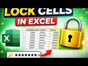 How to Lock Cells in Excel 🔒 | Protect Sheet with Password (Step-by-Step Guide)
