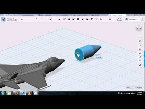 Autodesk 123D - Jetplane Tutorial - Part 1