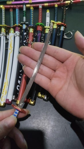 The Water Hashira's Blade! 🌊 Giyu Mini Metal Sword Showcase #demonslayer #anime