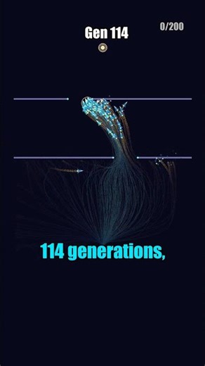 AI Rockets learn to fly in 505 generations 🚀