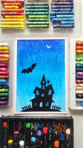 Easy oil pastel drawing for beginners