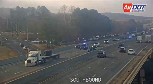 I-49 CRASH: This is northbound at mile marker 65. Traffic is backed up to MLK in Fayetteville, AR. Traffic is getting through but is very slowly. | Doug Warner
