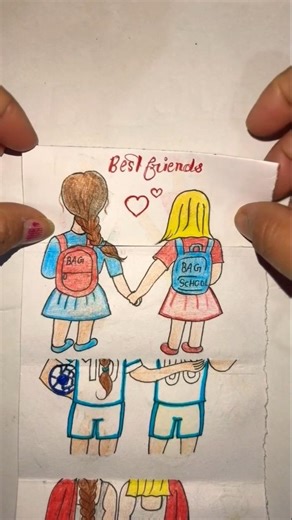 Best friends forever 🧬 #fun #art #bff #drawing #besties #viral #trending #ytshorts #short