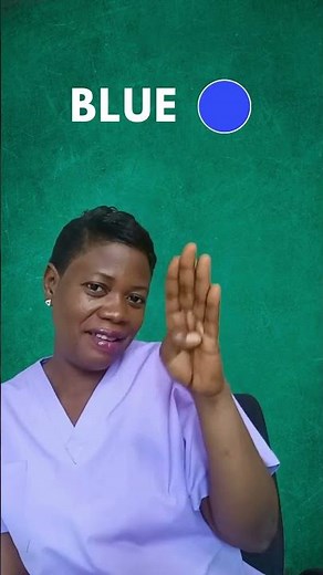 How to sign Colour Blue