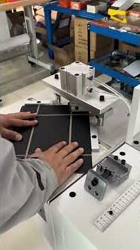 Sample grooving machine + Single corner pasting machine = inner box making line #packaging #machine
