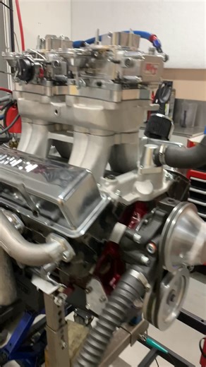 This little 383 chevy brings us back in time to the late 90's & early 2000's. Customer wanted that old school look with an old cast tunnel ram. ULP98 505 hp 480 ft/lbs | Bullet Race Engineering