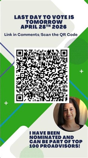 Voting Closes Tomorrow 😱 #Quickbooksonline #TopProAdvisor #voting