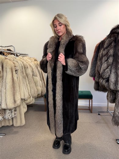 Black Mink Fur Coat, Large Size, Full Black Fur Coat, Excellent Real Black Mink Fur, Vintage Fur Coat, Rare Find Mink Coat, High Fur Quality - Etsy